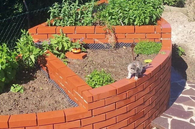 Cihlové záhony: 45 krásných a jednoduchých nápadů vlastníma rukama