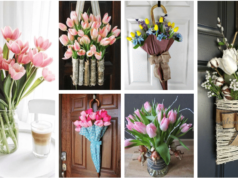 tulipány, jako skvělý doplněk vašich vchodových dveří a také domácnosti – inspirujte se!