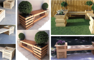 inspirace pro kutily: vyrobte si dekorativní lavičku propojenou s rostlinou!