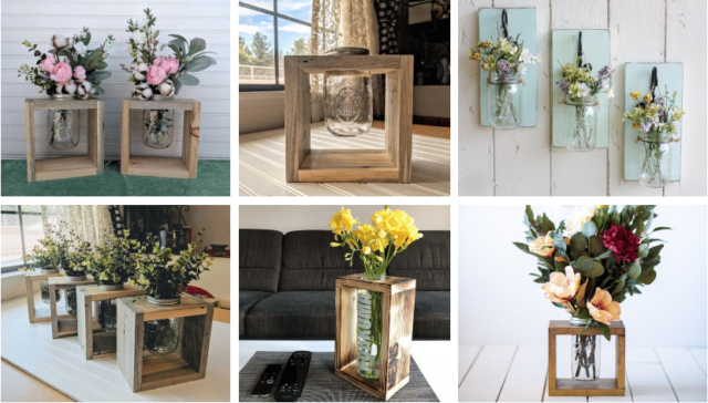 inspirace pro kutily! spojte odpadové dřevo ze zavařovacími sklenicemi