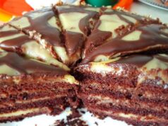 Čokoládový dort "Negresa" se smetanovým krémem