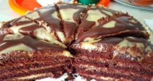 Čokoládový dort "Negresa" se smetanovým krémem