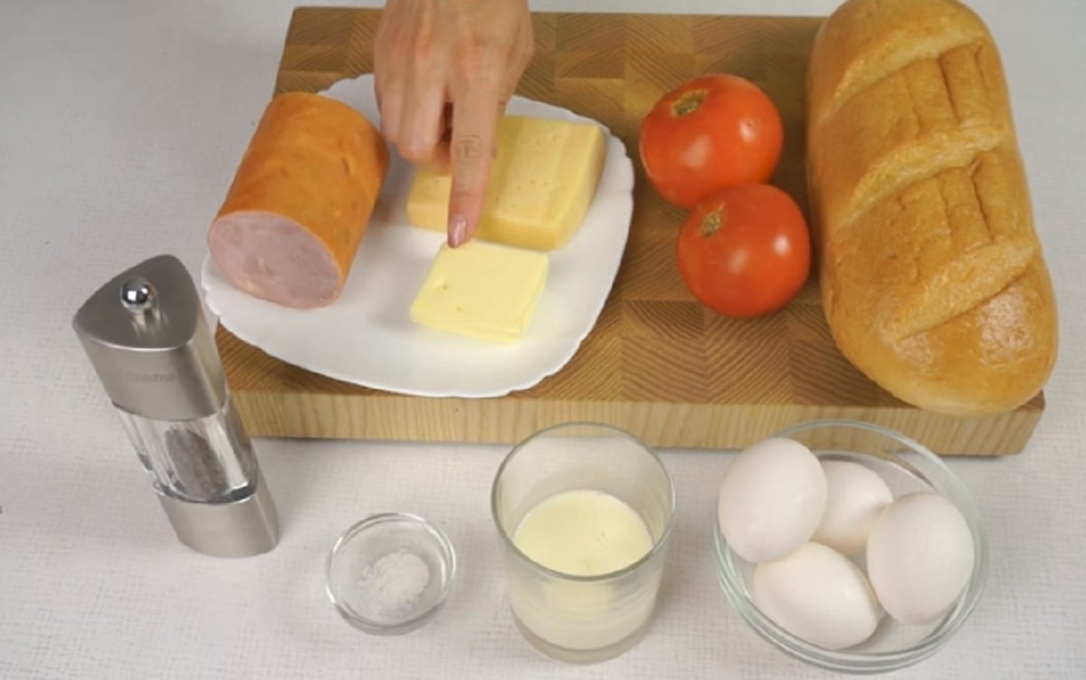 Chléb se šunkou a sýrem - svačina pro celou rodinu za pouhých 15 minut! Rychle a jednoduše