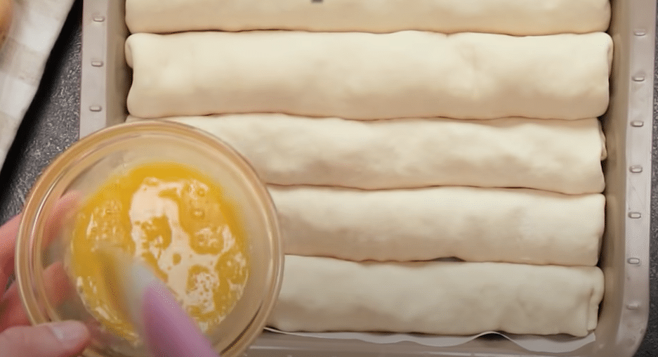 jednoduchý foto recept na slaný závin s bramborovo-šunkovou náplní!