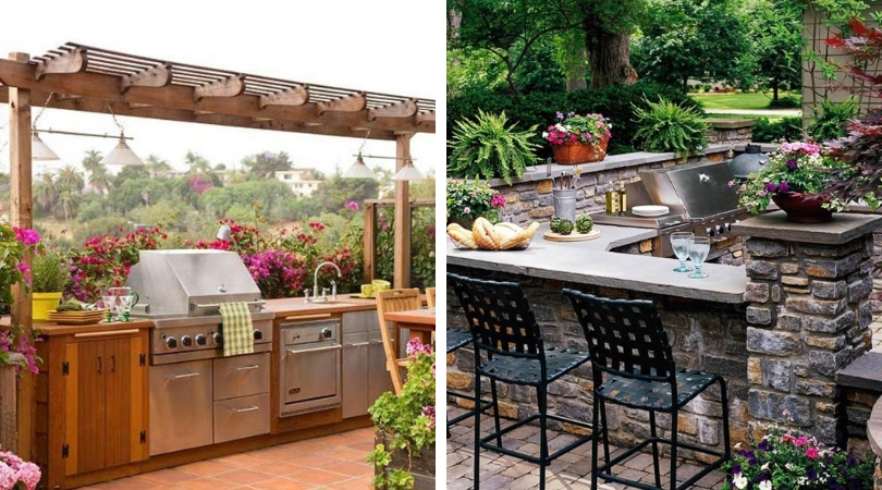 Navrhování letní kuchyně na terase: 55 nejlepších nápadů pro venkov
