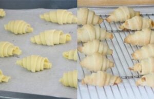 recept na domácí croissanty plněné ořechy, nutellou či marmeládou!