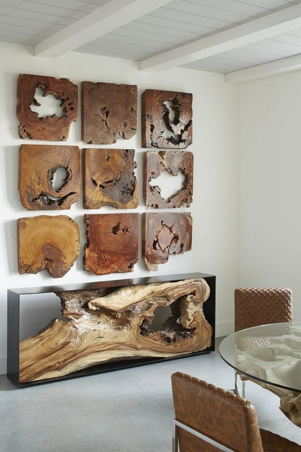 Krásné dřevěné domácí dekorace: 50 skvělých fotografických nápadů