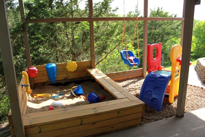 Krásné dětské pískoviště: 45 šikovných a zábavných nápadů na chalupu