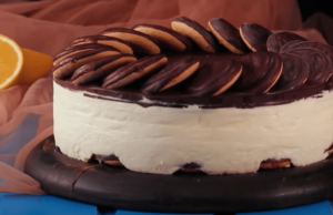 jeden z nejlepších sušenkových dortů se smetanou a čokoládou!