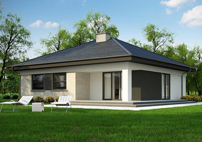 Moderní design fasád: 60 jednopodlažních domů plných inspirace