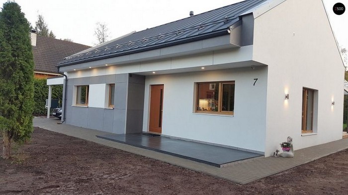 Moderní design fasád: 60 jednopodlažních domů plných inspirace