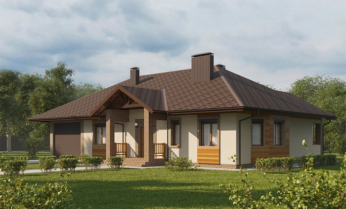 Moderní design fasád: 60 jednopodlažních domů plných inspirace