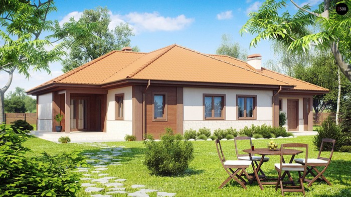 Moderní design fasád: 60 jednopodlažních domů plných inspirace