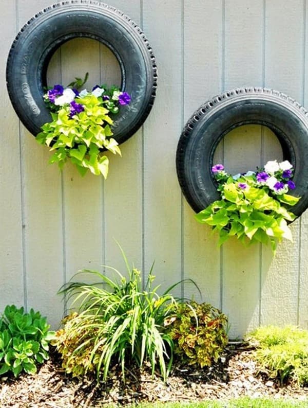45 nečekaných věcí ze starých pneumatik na ozdobu zahrady