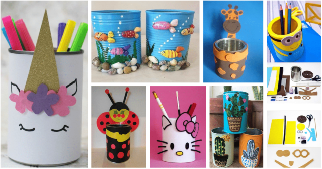 vyrobte si takovýto krásný stojan na tužky – inspirace na tvoření pro vaše děti!