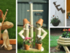 inspirace na vaší zahrádku: 20+ dřevěných postaviček, které si můžete vyrobit!