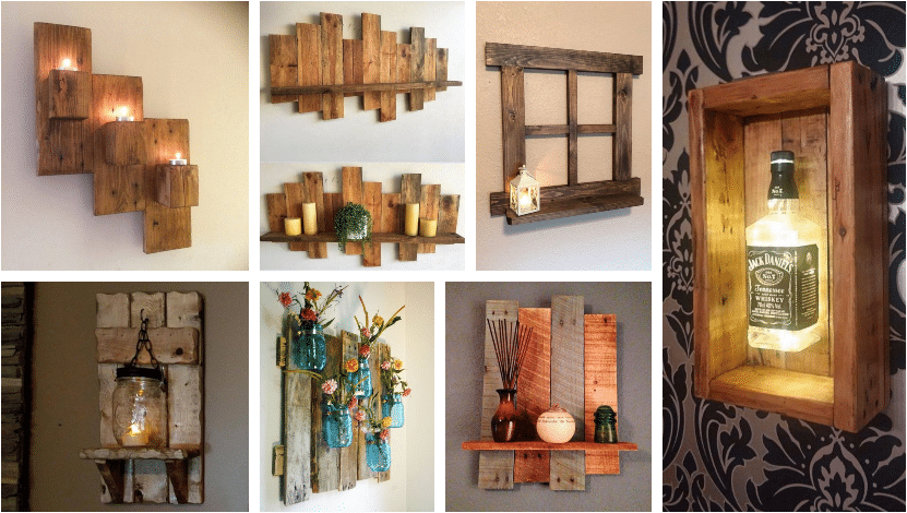 přebytečné podpalové dřevo jsme vzali a vytvořili z něj krásnou nástěnnou dekoraci – inspirujte se!