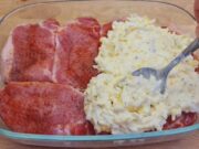 vepřové maso se sýrovo-vajíčkovým přelivem: jednoduchá inspirace na chutný oběd!