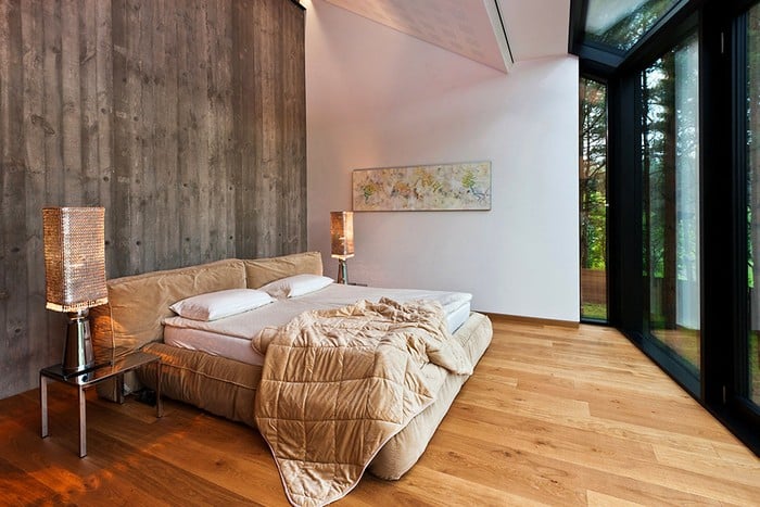 Neobvyklé laminátové povrchové úpravy stěn: 55 návrhů pro soukromý dům