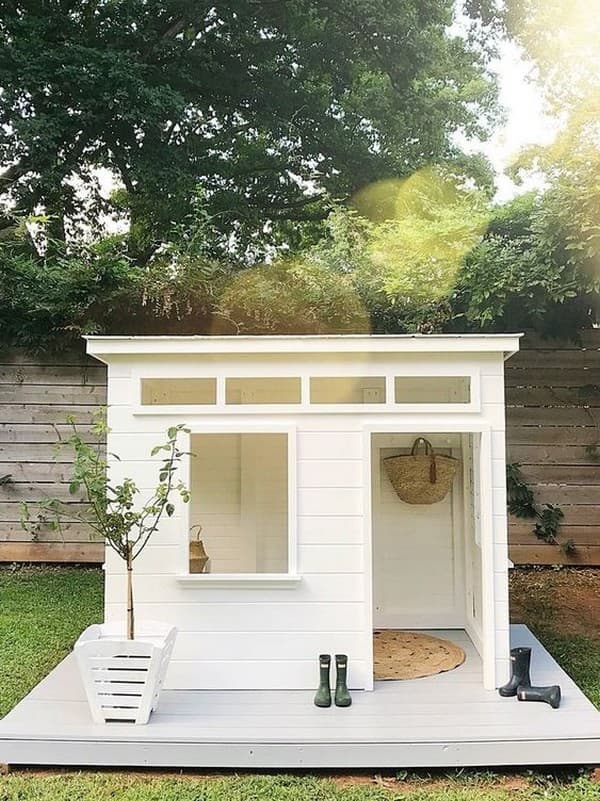 Elegantní zahradní domky pro malé pozemky: 40+ originálních řešení