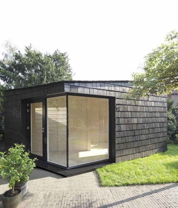 Elegantní zahradní domky pro malé pozemky: 40+ originálních řešení