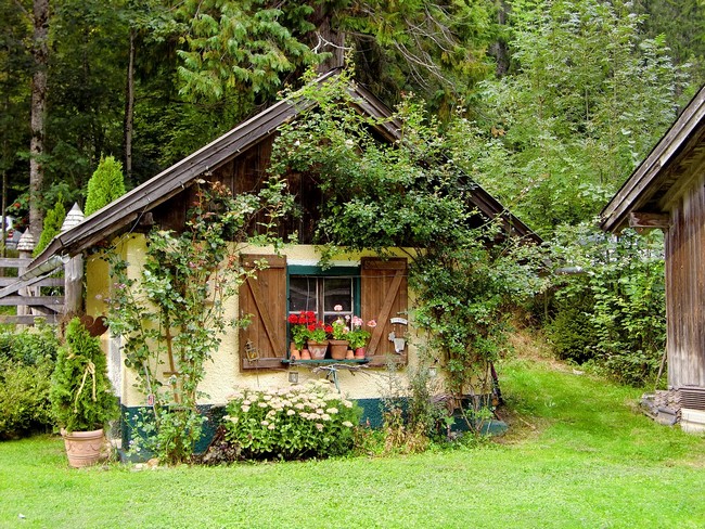 Zahradní domek na venkově: 60 fotografických nápadů