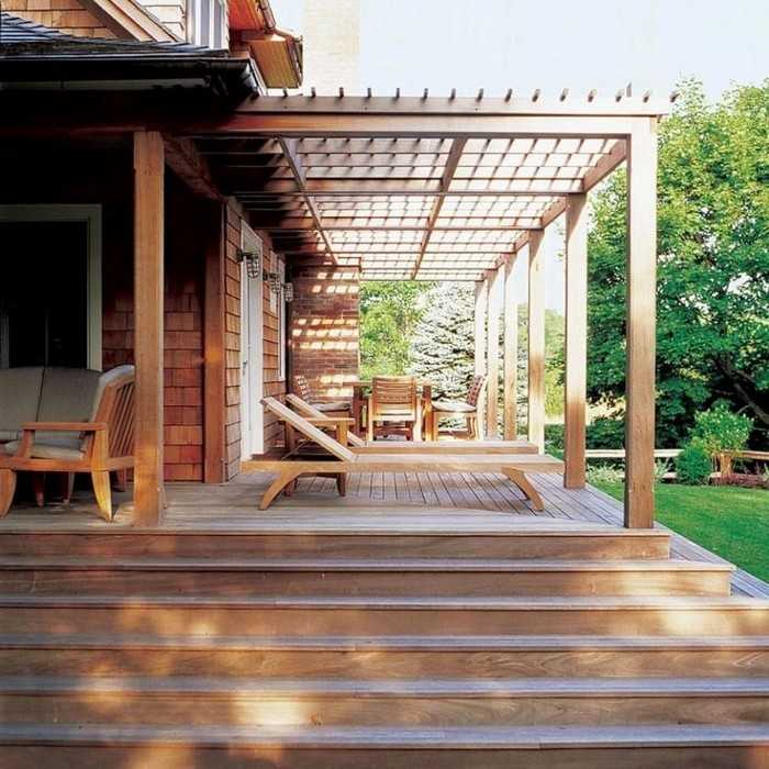 Inspirace pro krásnou terasu: 45+ elegantních řešení k dřevostavbě