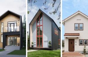 Krásný moderní dům pro úzký pozemek: 45 dobrých řešení