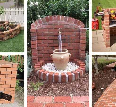 40+ kreativních a levných nápadů z cihel pro venkovní prostor