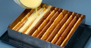 Recept na vynikající piškotový dezert se smetanou a vanilkový krémem! recept na vynikající piškotový dezert se smetanou a vanilkový krémem!