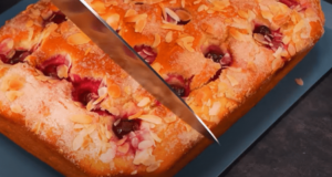 fantastická letní inspirace: vyzkoušejte tento třešňový koláč z kynutého těsta