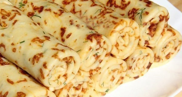 palačinky naslano se sýrem