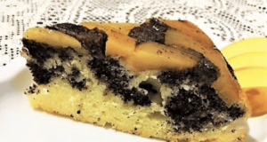 Neokoukaný obrácený koláč s jablky a mákem – Ideální tečka za odpolední kávou! neokoukaný obrácený koláč s jablky a mákem – ideální tečka za odpolední kávou!