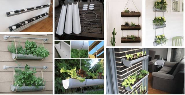 starý a nevyužitý okap, jako skvělá vychytávka na vaší zahradu – inspirujte se!