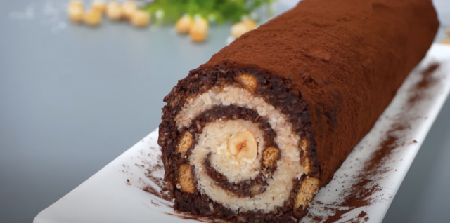 pouze 5 ingrediencí, žádné pečení! dvoubarevná roláda s kokosovými lupínky a kakaem pouze 5 ingrediencí, žádné pečení! dvoubarevná roláda s kokosovými lupínky a kakaem