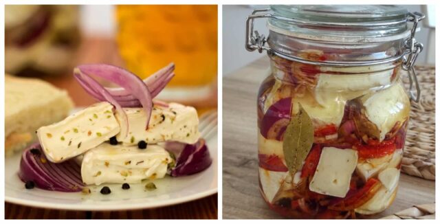 domácí nakládaný hermelín – skvělá chuťovka snadno a rychle