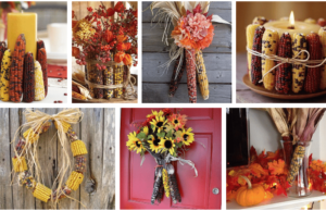 usušená kukuřice, jako skvělý doplněk vaší podzimní dekorace: 20+ krásných inspirací