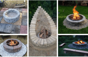 inspirace na krásné zajímavé ohniště: využili jsme cihly a kameny!