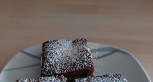 rychlý domácí tvarohovo-kakaový koláč od paní růženy
