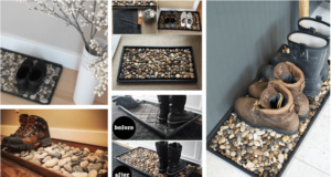 Inspirace pro šikovné ručičky – Vyrobte si tuto skvělou rohožku z kačírku! inspirace pro šikovné ručičky – vyrobte si tuto skvělou rohožku z kačírku!