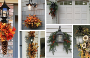 jednoduché podzimní nápady, jak originálně zkrášlit venkovní světlo – inspirujte se!