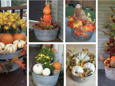 podzimní dekorace, které zvládne vytvořit každý – stačí naskládat do plechové nádoby!