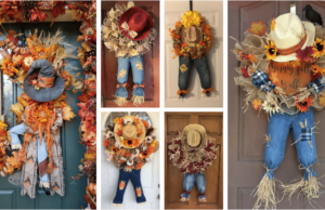 podzimní strašáci na vchodové dveře: inspirace pro šikovné ručičky!