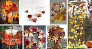 podzimní dekorace na poslední chvíli: stačit vám bude pár kousků listí!
