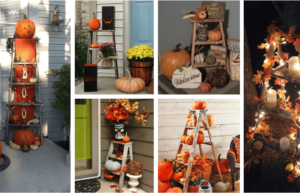 vzali jsme obyčejné, dřevěné štafle a vytvořili z nich krásnou podzimní dekoraci!