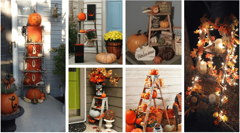vzali jsme obyčejné, dřevěné štafle a vytvořili z nich krásnou podzimní dekoraci!