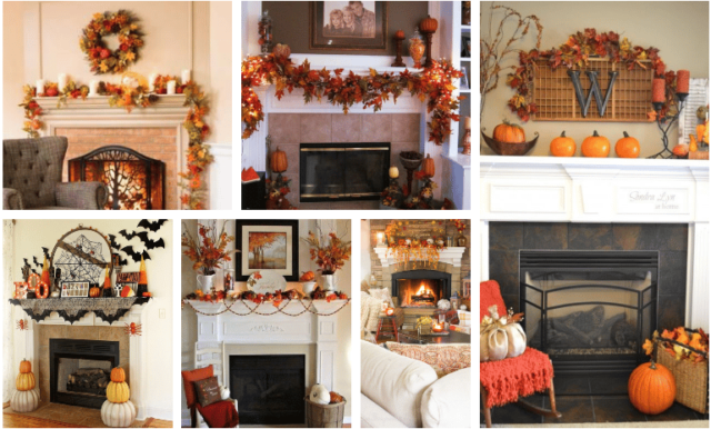 náš krb nikdy nevypadal lépe: 20+ podzimních nápadů na zkrášlení vašeho krbu!