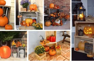 podzimní dekorace na poslední chvíli – využijte dřevěnou bedýnku!
