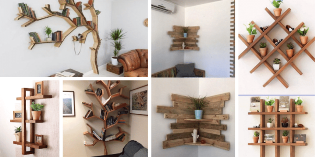 inspirace pro kutily – vyrobte si jednu z těchto netradičních poliček!