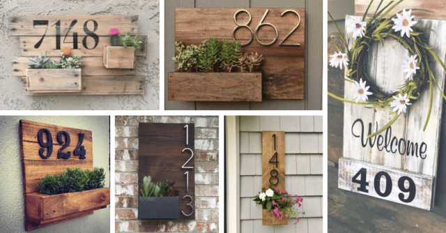 inspirace na krásné a originální číslo popisné vašeho domu: Žádný pošťák jej už nepřehlédne!